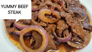 BEEF STEAK  HOW TO COOK BEEF STEAK [upl. by Ademordna]