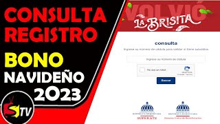 🔴EN VIVO  PLATAFORMA DE CONSULTA Y REGISTRO DEL BONO NAVIDEÑO 2023 [upl. by Udele]