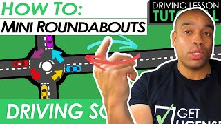 Mini Roundabouts Explained and Demonstrated  Driving Tutorial  Updated 2023 [upl. by Jobina]