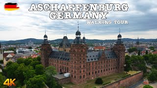 Aschaffenburg Germany  Walking Tour 4K  Johannisburg Palace Stiftsbasilika St Peter amp Alexander [upl. by Hildegarde541]