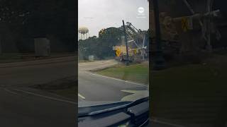 Train slams into 18wheeler carrying military vehicle in South Carolina [upl. by Carolyne]