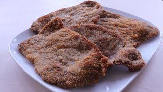 Escalopes de ternera con EMPANADO PERFECTO  Filetes empanados o empanizados [upl. by Camden]