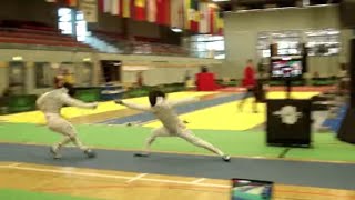 Mens Foil Fencing Bonn 2011 Byungchul Choi vs Yuki Ota [upl. by Tresa]