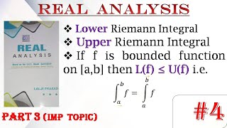 Lower Riemann Integral  Upper Riemann Integral  If f is bounded function on ab then Lf ≤ Uf [upl. by Pavlish174]