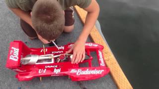 Miss Budweiser 112 scale hydro plane [upl. by Pascasia]