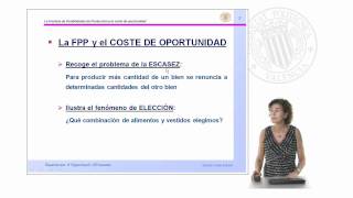 La Frontera de Posibilidades de Producción y el coste de oportunidad   UPV [upl. by Burra]