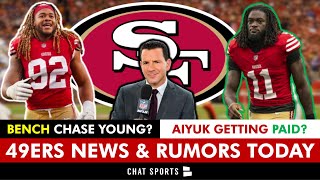 49ers Rumors Niners BENCHING Chase Young For Super Bowl REPORT 49ers WANT TO PAY Brandon Aiyuk [upl. by Akinam]