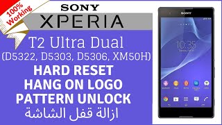 How To Hard Reset Sony Xperia T2 Ultra Dual D5322 D5303 D5306 XM50H Unlock Pattern [upl. by Micaela]