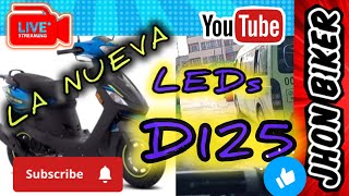 LA NUEVA LEDs D125 ITALIKA JHON BIKER [upl. by Lamok]