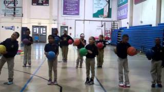 2nd grade post dribbling assessment [upl. by Hsirrehc]