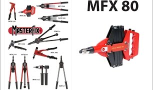 Masterfix MFX80 setting a rivet [upl. by Trauts]