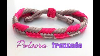 PULSERA TRENZADA con COLA de RATÓNpaso a paso [upl. by Wirth146]