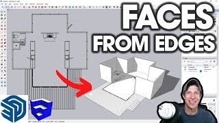 AUTOMATICALLY Create Faces in SketchUp with Eneroth Face Creator Free Extension [upl. by Freeman]