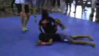 Young girl chokes man in BJJ competition  Submission 187 [upl. by Uchish]