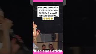 Maraísa tentando disfarçar o pum que soltou no palco mas a Maiara não perdoou kkk [upl. by Eelrebmik533]