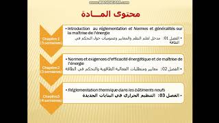 Réglementation et Normes Presentation du Cours [upl. by Ardnaz]