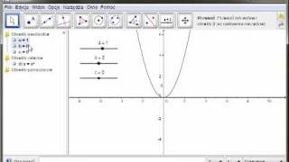 GeoGebra  funkcja kwadratowa [upl. by Wolliw]