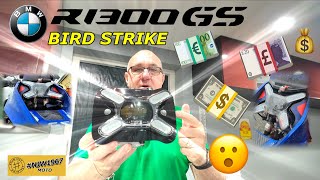 BMW R1300 GS Expensive Bird Strike LED Headlight Pro [upl. by Mccord]