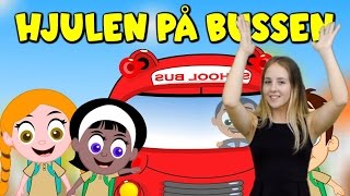 Barnsånger med handrörelser  Hjulen på bussen  Barnsånger på svenska [upl. by Nereids25]