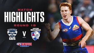 Geelong v Western Bulldogs Highlights  Round 19 2024 [upl. by Callan19]