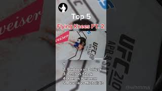 5 more of the best flying knee KOs in MMA history mma ufc boxing wrestling [upl. by Nyrok]