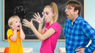 Amelia Avelina and Akim deal with a school bully at School [upl. by Jalbert]