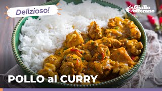 POLLO al CURRY tenero e delizioso con riso basmati come da tradizione 🥘🍗🌶🤤🌿 [upl. by Corey]