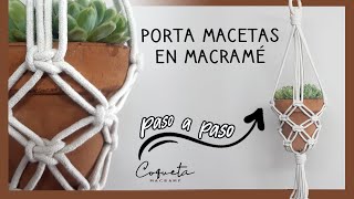 Tapiz de MACRAMÉ paso a paso Tutorial de macrame facil en español tejido de pared estilo boho [upl. by Kajdan433]