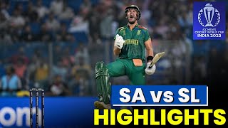 🔴South Africa vs Sri Lanka Highlights  World Cup 2023  SA vs SL HIGHLIGHTS [upl. by Glenine]