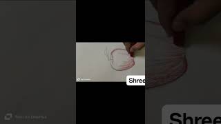 The apple drawing tutorial with free hand [upl. by Oinoitna]