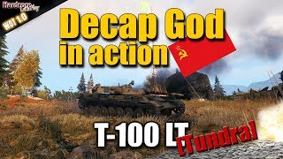 WOT T100 LT extreme entertaining light tank carry Tundra WORLD OF TANKS [upl. by Uriiah]