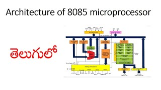 architecture of 8085 microprocessor in telugu [upl. by Ayanat881]