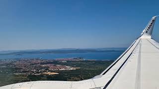 Landing at Zadar airport [upl. by Dadirac959]