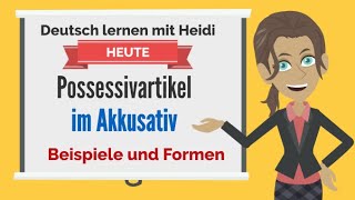 Deutsch lernen A11 Possessivartikel im Akkusativ Dialoge Dialog im Hotel A1 Grammatik Hören [upl. by Tik]