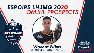 Espoirs du Repêchage 2020 Fenplast  Fenplast 2020 Draft Prospects Vincent Filion [upl. by Llennahc]