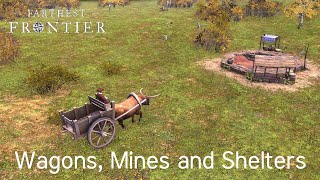 Farthest Frontier  Beginner Guide  Wagons Work Camps and Shelters [upl. by Darelle]