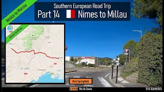 ♪ Nimes to Millau France Part 14 of Southern European Road Trip [upl. by Gorton]