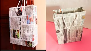 Diy Best out of waste craft Waste material Craft ideas Waste material reuse Newspaper craft [upl. by Smith]