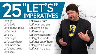 English Vocabulary Boost 25 “LET’S” Imperatives in English [upl. by Arahahs]