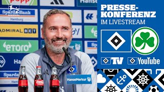 RELIVE PRESSEKONFERENZ MIT TIM WALTER I 10 Spieltag I HSV vs SpVgg Greuther Fürth [upl. by Fayre]