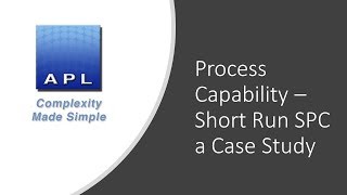 Process Capability  SPC case study short run [upl. by Crescin872]