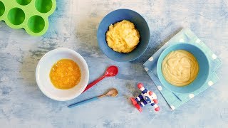 Rezepte für Ihr Baby 1 Mittagsbrei ab dem 5 Monat quotKarotteKartoffelFleischquot [upl. by Nahtanoj]