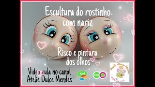 Rostinho com nariz e pintura dos olhos [upl. by Hanid491]