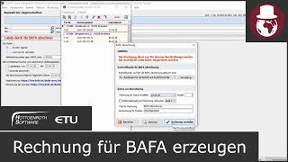 Rechnung für BAFA erzeugen  KAMIN Futura [upl. by Voltz]