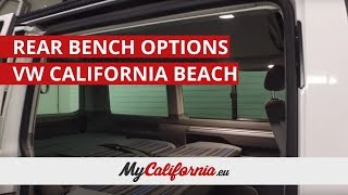 Which to choose The rear seatbed options in a VW California Beach [upl. by Stiruc]