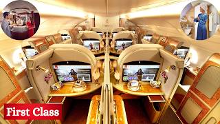 Emirates A380 First Class  Dubai to Singapore Flight  4K Full Review [upl. by Billat]