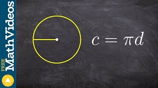 Finding the radius when given the circumference [upl. by Zebulen486]