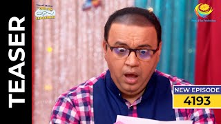 Ep 4193  SNEAK PEEK  Taarak Mehta Ka Ooltah Chashmah  तारक मेहता का उल्टा चश्मा [upl. by Moreen]