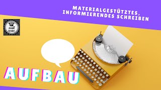 Aufbau eines Infotextes  materialgestütztes informierendes Schreiben [upl. by Llerad505]