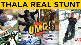 Thala Ajith உயிரை கொடுத்து நடித்த STUNT காட்சிகள்  Billa 2 Veeram Arrambam Vivegam Fight Scene [upl. by Sissel]